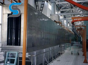 Stainless steel spray room