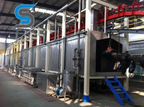 Stainless steel spray room