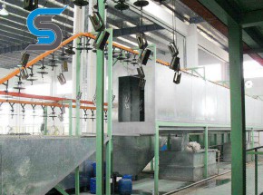 Stainless steel spray room