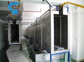 Stainless steel spray room