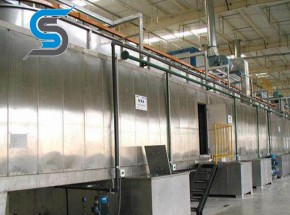 Stainless steel spray room